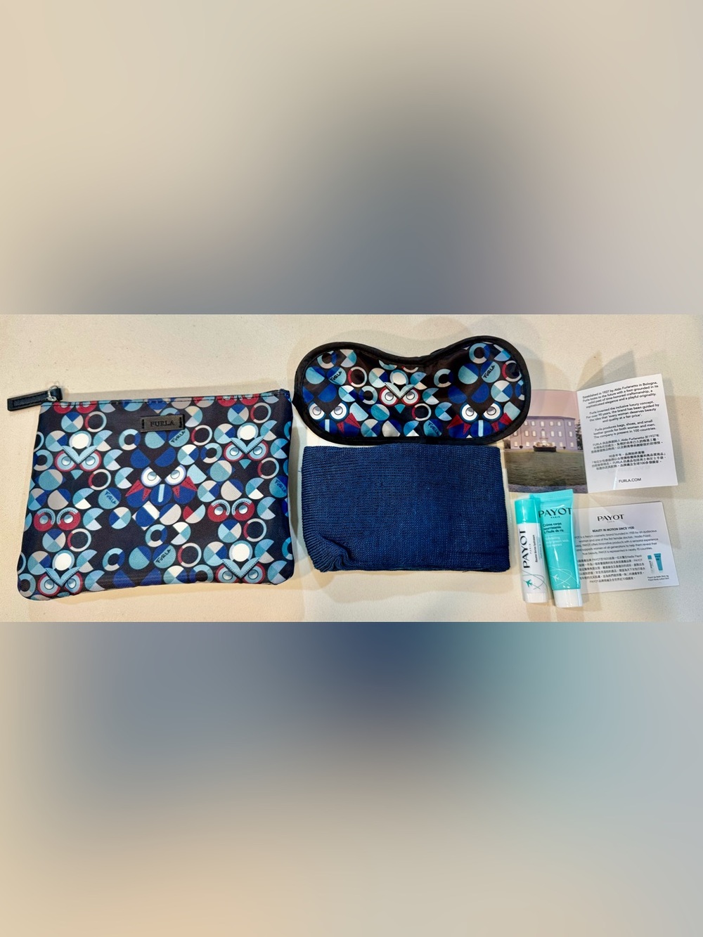 Furla x EVA AIR Travel Pouch Set_NWT